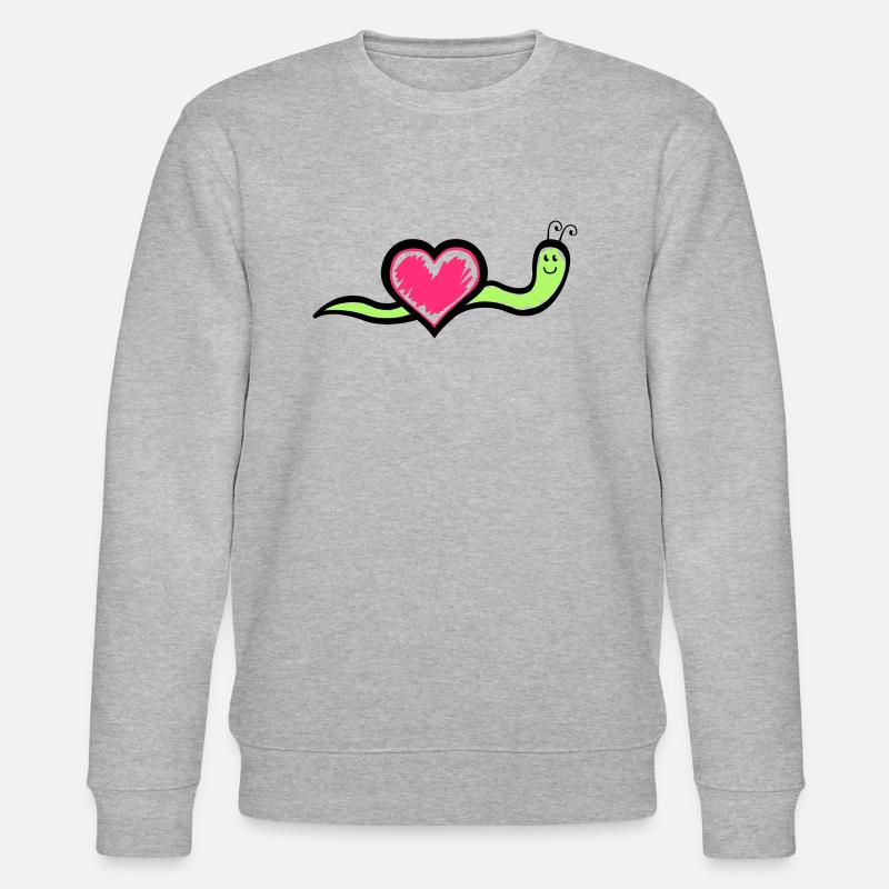 Escargot 02 - Sweat bio CHANGER Stanley/Stella Unisexe - gris chiné