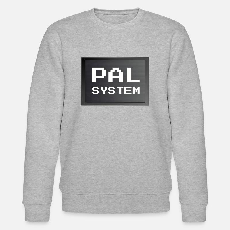Retrogaming - PAL-System - Stanley/Stella Unisex Bio-Sweatshirt CHANGER  - Grau meliert