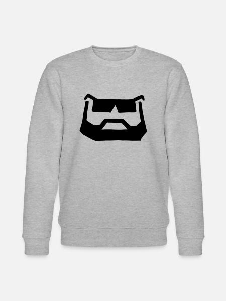 bart brille - Stanley/Stella CHANGER Unisex Organic Sweatshirt - heather grey