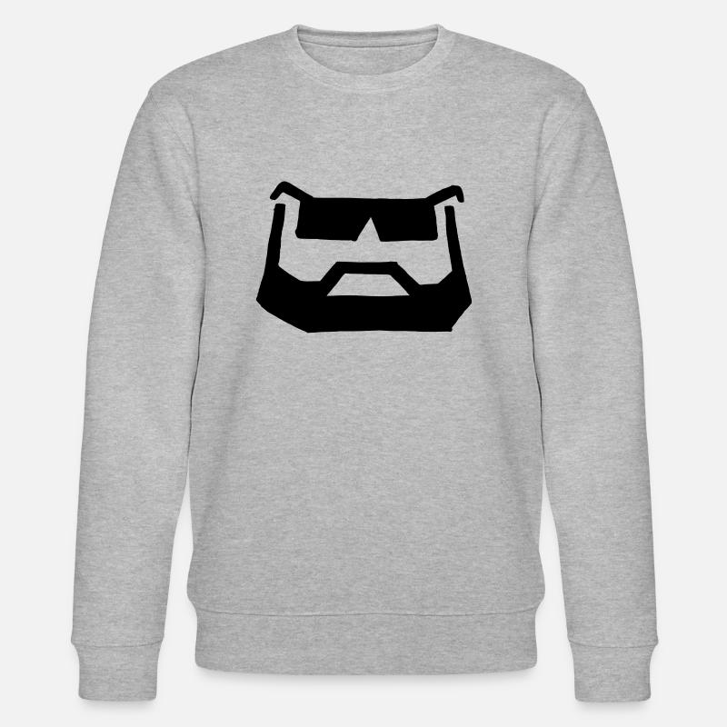 bart brille - Stanley/Stella CHANGER Unisex Organic Sweatshirt - heather grey