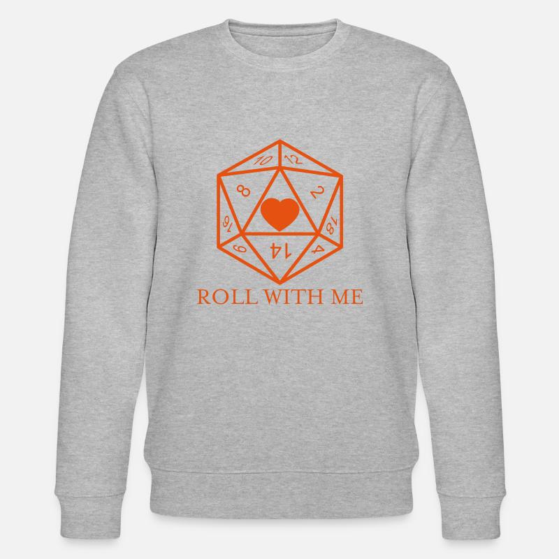 Rollen Sie mit mir - Stanley/Stella Unisex Bio-Sweatshirt CHANGER  - Grau meliert