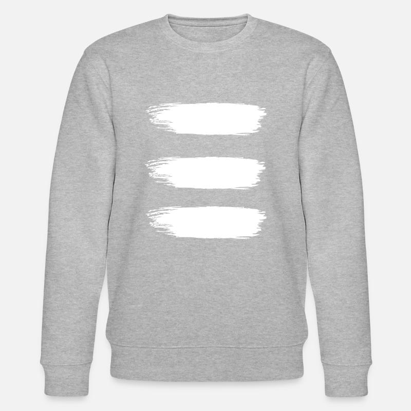 Three Brush Stripes - Stanley/Stella Unisex Bio-Sweatshirt CHANGER - Grau meliert