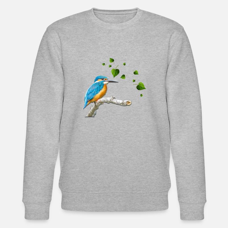 Eisvogel - Stanley/Stella Unisex Bio-Sweatshirt CHANGER  - Grau meliert