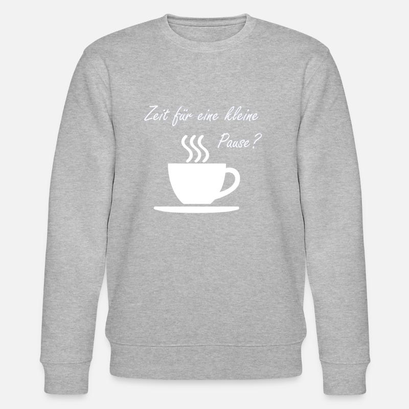 Kaffepause - Teatime - Stanley/Stella Unisex Bio-Sweatshirt CHANGER  - Grau meliert