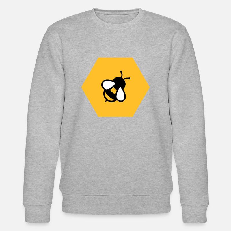 Biene Wabe - Stanley/Stella Unisex Bio-Sweatshirt CHANGER  - Grau meliert