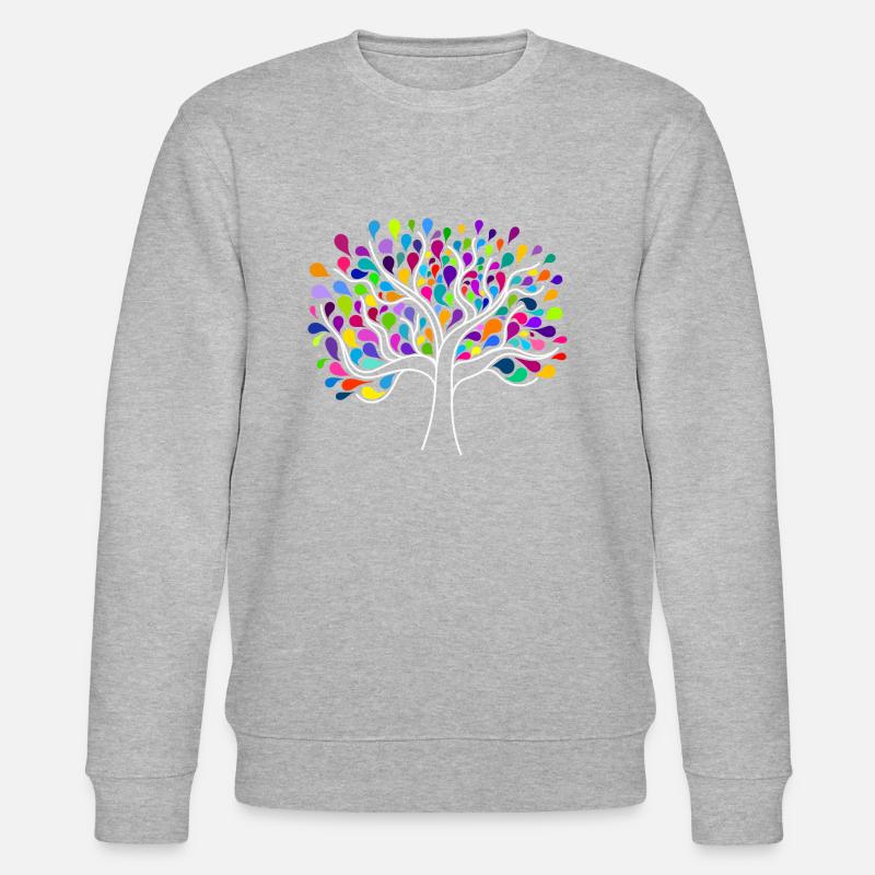 Baum des Lebens - Stanley/Stella Unisex Bio-Sweatshirt CHANGER  - Grau meliert