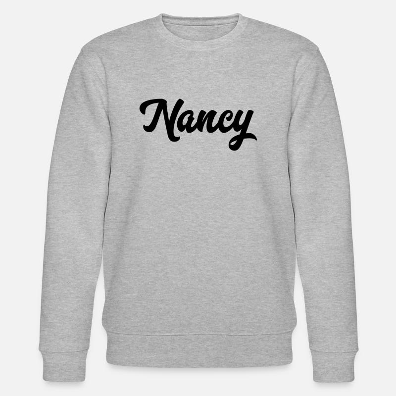 Nancy Custom Text Birthday Name - Stanley/Stella CHANGER Unisex Organic Sweatshirt - heather grey
