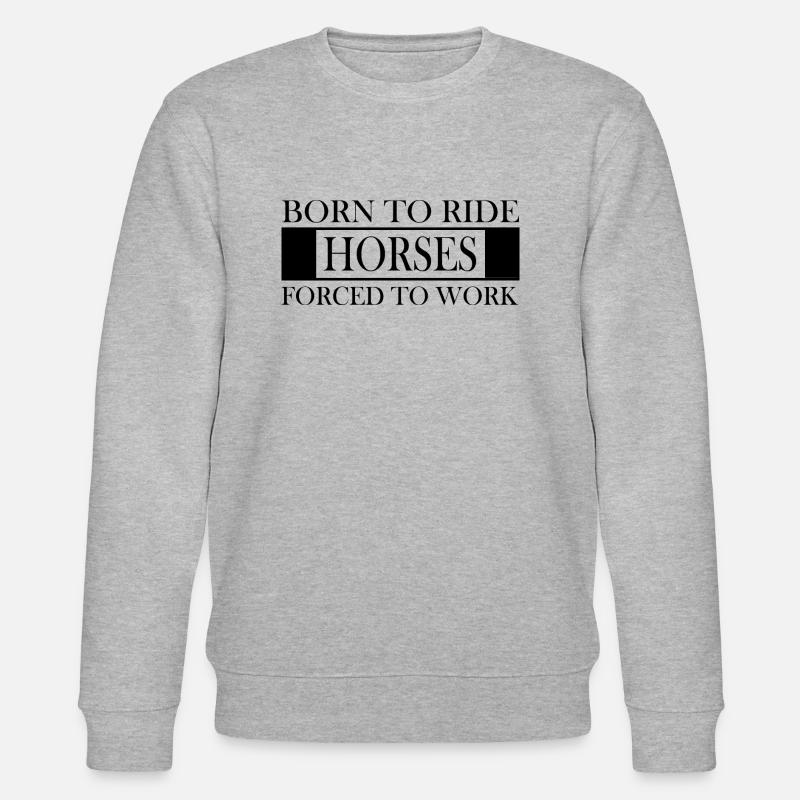 Pferd - Stanley/Stella Unisex Bio-Sweatshirt CHANGER  - Grau meliert
