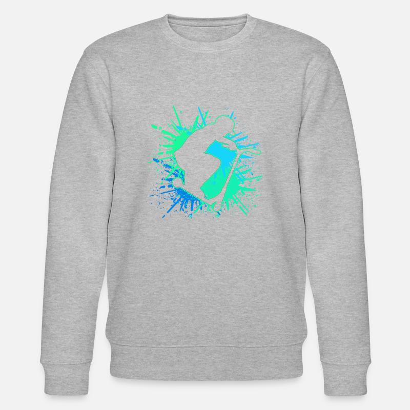 scooter stunt it - Stanley/Stella Unisex Bio-Sweatshirt CHANGER  - Grau meliert