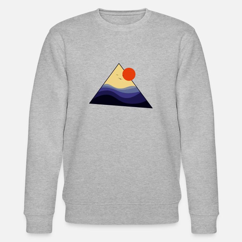 Triangle Sunset - Stanley/Stella Unisex Bio-Sweatshirt CHANGER  - Grau meliert