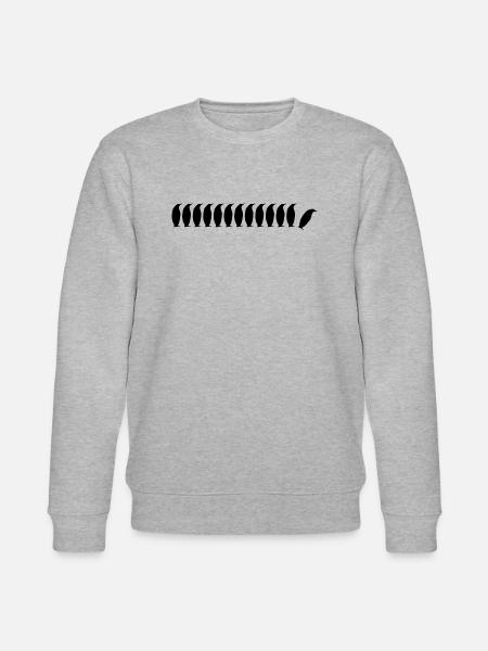 Penguins black - Stanley/Stella CHANGER Unisex Organic Sweatshirt - heather grey