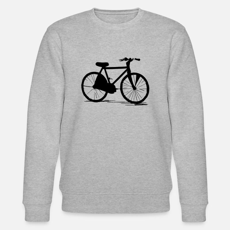 Bicycle Doodle Bicycles Cycling Vector 5 - Stanley/Stella CHANGER Unisex Organic Sweatshirt - heather grey