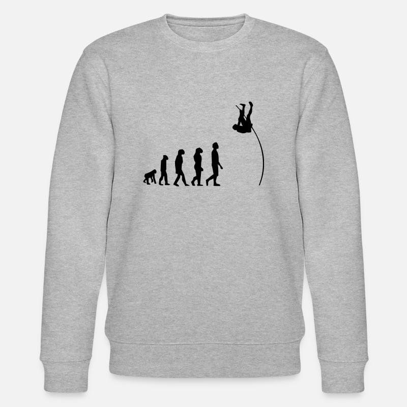 saut à la perche évolution - Sweat bio CHANGER Stanley/Stella Unisexe - gris chiné