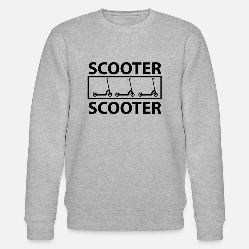 E-Scooter E-Roller Scooter - Stanley/Stella Unisex Bio-Sweatshirt CHANGER  - Grau meliert