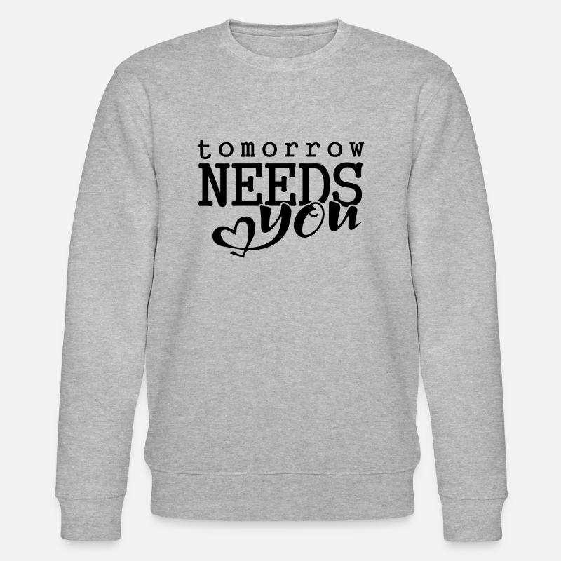 Demain a besoin de vous - Sweat bio CHANGER Stanley/Stella Unisexe - gris chiné