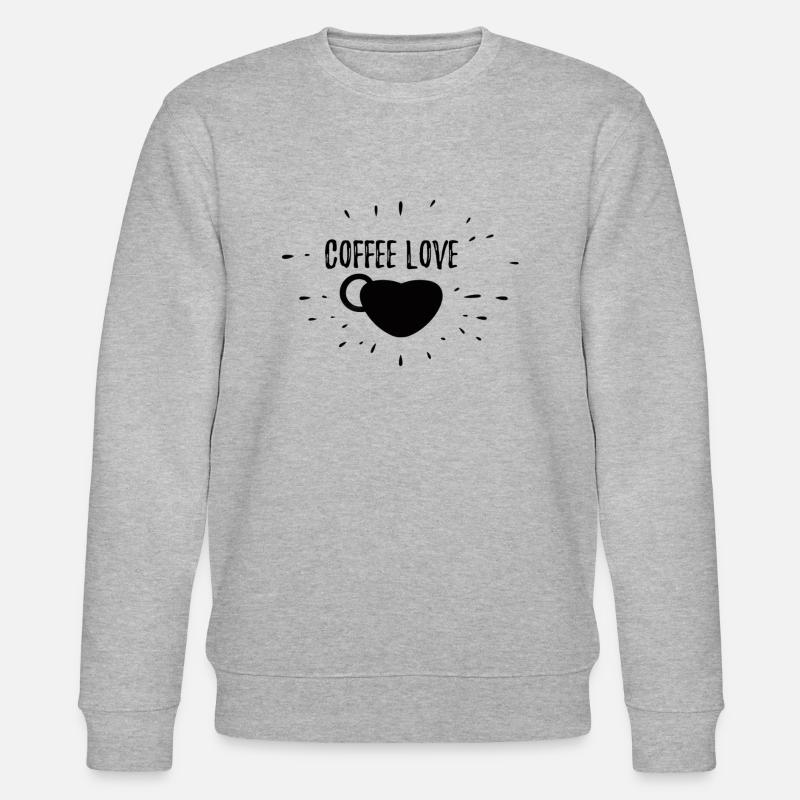 Amour du café - Sweat bio CHANGER Stanley/Stella Unisexe - gris chiné