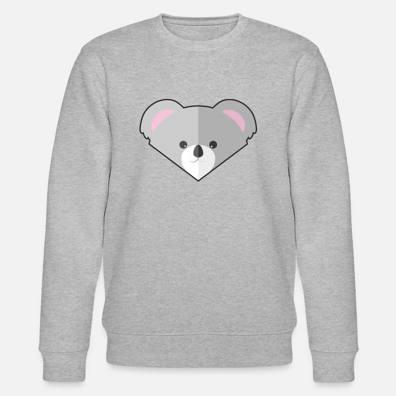 Niedlicher einfacher Koala - Stanley/Stella Unisex Bio-Sweatshirt CHANGER  - Grau meliert