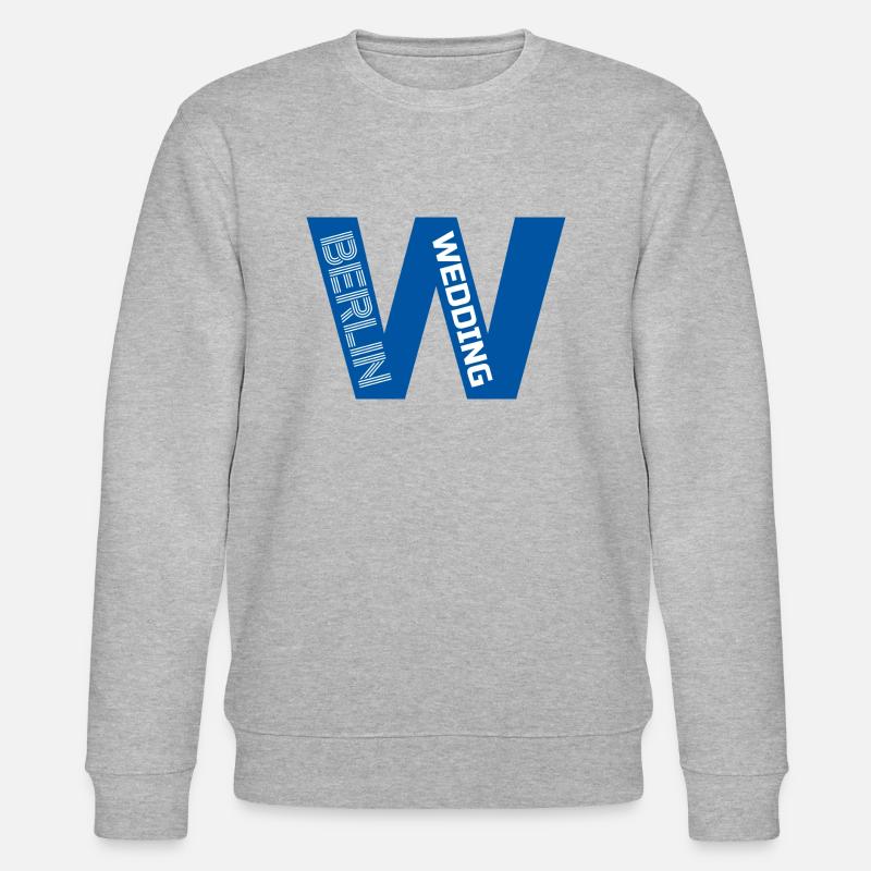 W Berlin Wedding blau - Stanley/Stella Unisex Bio-Sweatshirt CHANGER  - Grau meliert