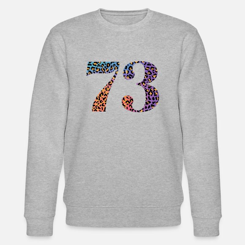 73e anniversaire léopard - Sweat bio CHANGER Stanley/Stella Unisexe - gris chiné