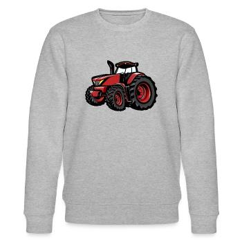 Neuer Roter Traktor - Stanley/Stella Unisex Bio-Sweatshirt CHANGER  - Grau meliert - Vorne - Nik (191cm) & Marisol (170cm)