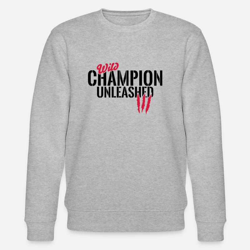 Wilder Champion entfesselt - Stanley/Stella Unisex Bio-Sweatshirt CHANGER  - Grau meliert
