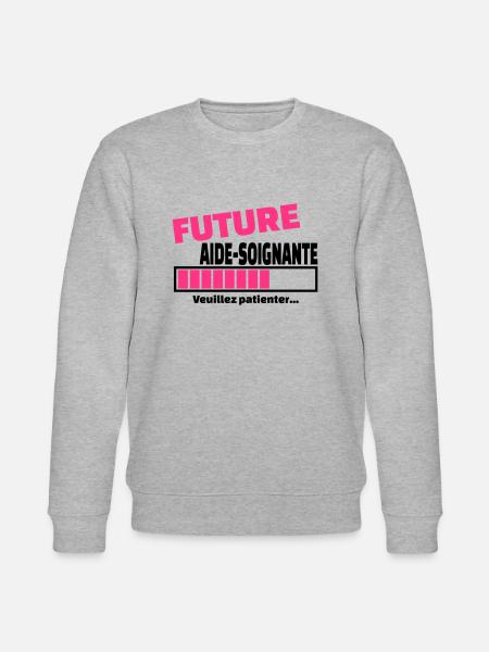 future aide-soignante - Sweat bio CHANGER Stanley/Stella Unisexe - gris chiné