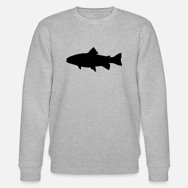 Fisch - Stanley/Stella Unisex Bio-Sweatshirt CHANGER  - Grau meliert