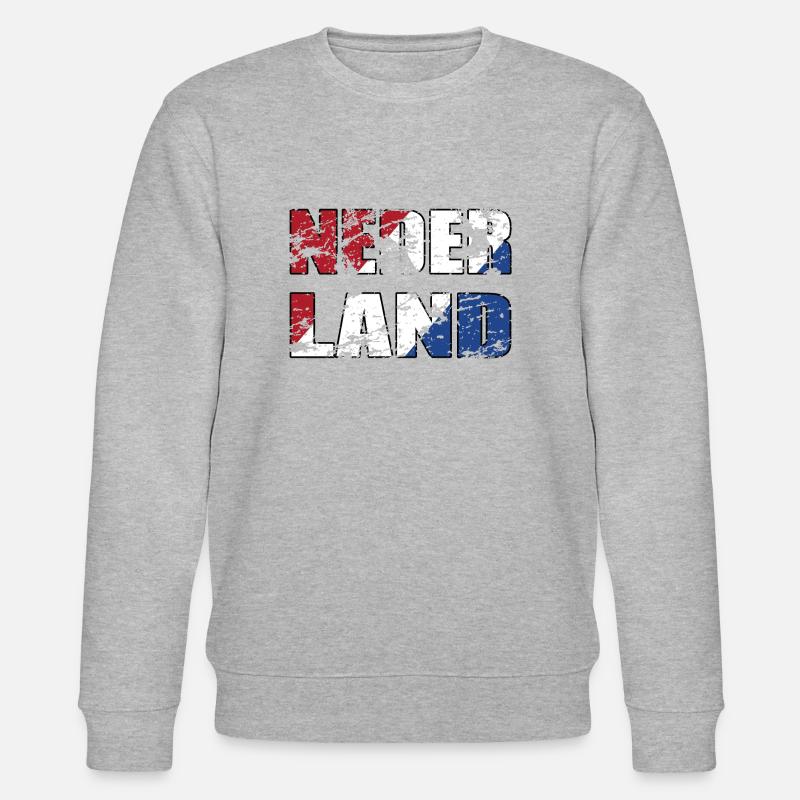 Pays-Bas - drapeau de Hollande - Sweat bio CHANGER Stanley/Stella Unisexe - gris chiné