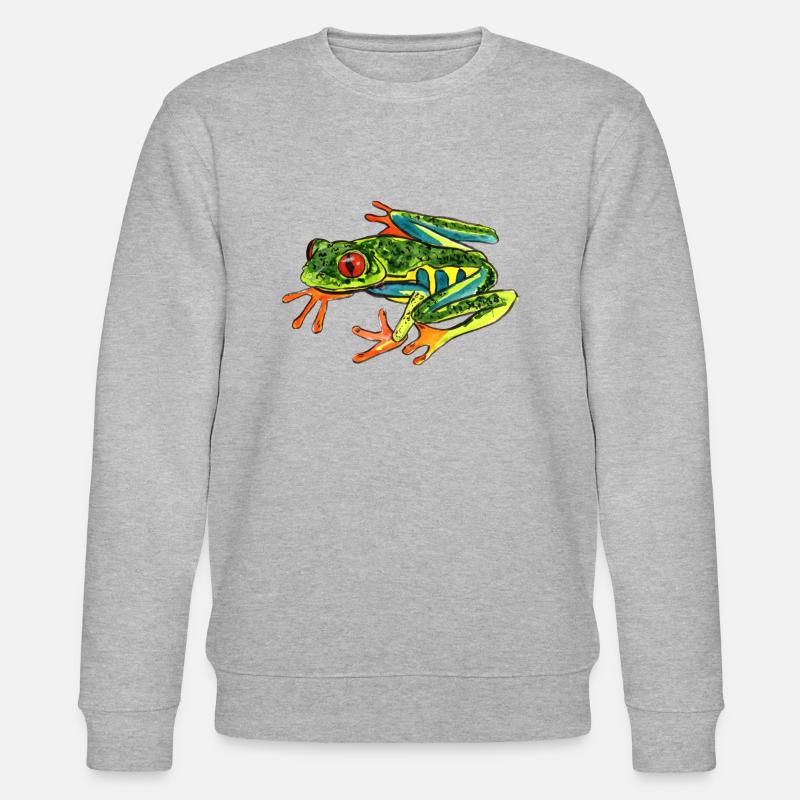 Frosch - Stanley/Stella Unisex Bio-Sweatshirt CHANGER  - Grau meliert