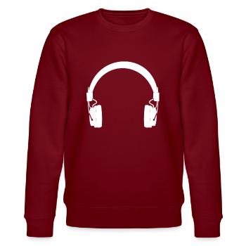 Zik 2 - Stanley/Stella Unisex Bio-Sweatshirt CHANGER  - Burgunderrot - Vorne - Nik (191cm) & Marisol (170cm)