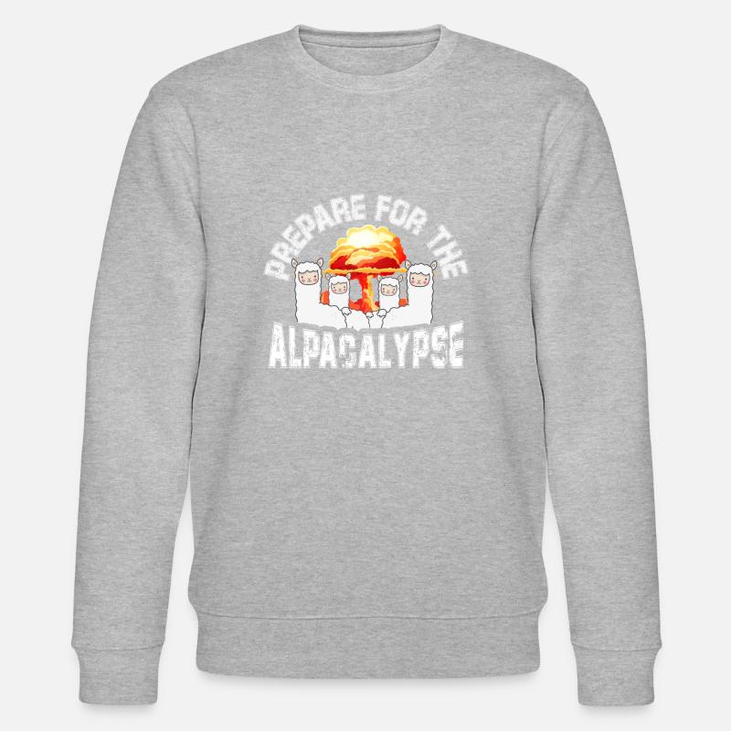 Préparez-vous à l'Alpacalypse - Sweat bio CHANGER Stanley/Stella Unisexe - gris chiné