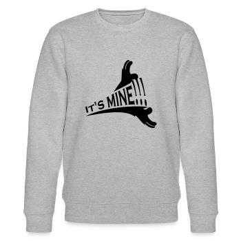 Gierige Hände - It's mine (1c) - Stanley/Stella Unisex Bio-Sweatshirt CHANGER  - Grau meliert - Vorne - Nik (191cm) & Marisol (170cm)