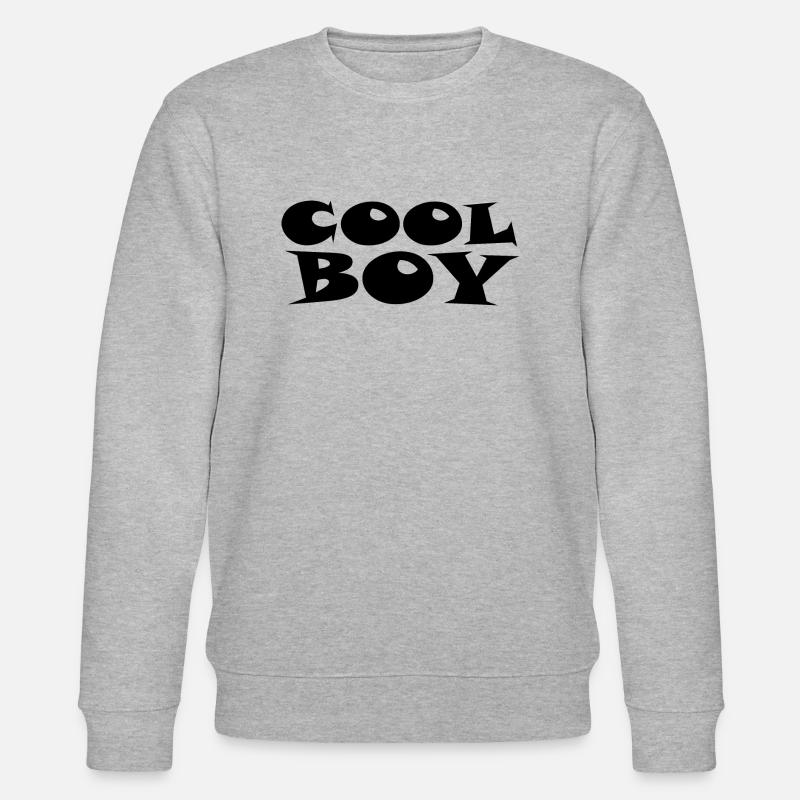 Cool Boy - Coole Junge - Stanley/Stella Unisex Bio-Sweatshirt CHANGER - Grau meliert
