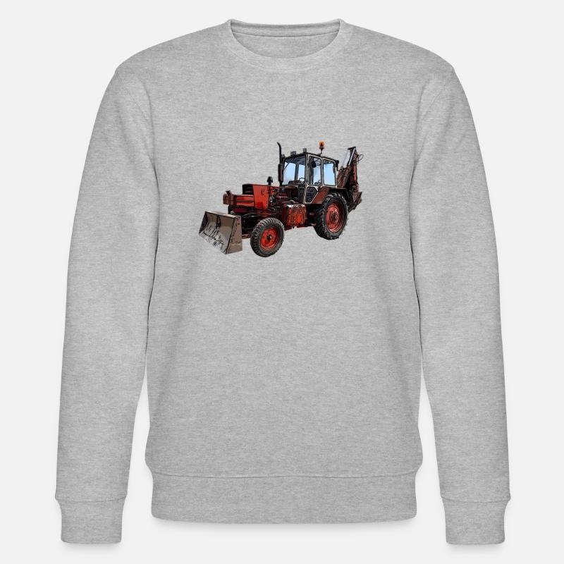 Baggerlader - Stanley/Stella Unisex Bio-Sweatshirt CHANGER  - Grau meliert