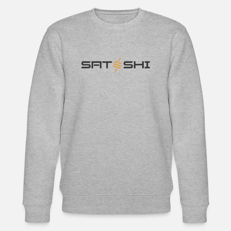 Satoshi dark - Stanley/Stella Unisex Bio-Sweatshirt CHANGER  - Grau meliert