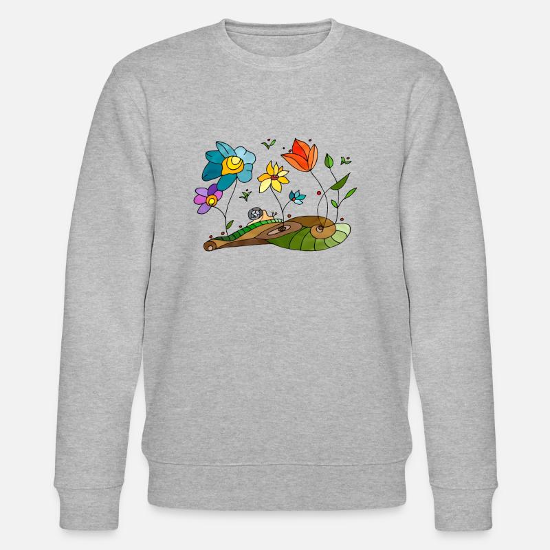 Blumen - Stanley/Stella Unisex Bio-Sweatshirt CHANGER  - Grau meliert