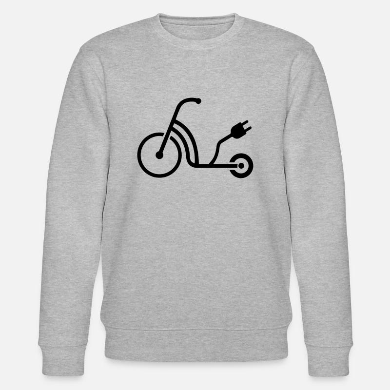 E-Scooter E-Roller Scooter - Sweat bio CHANGER Stanley/Stella Unisexe - gris chiné