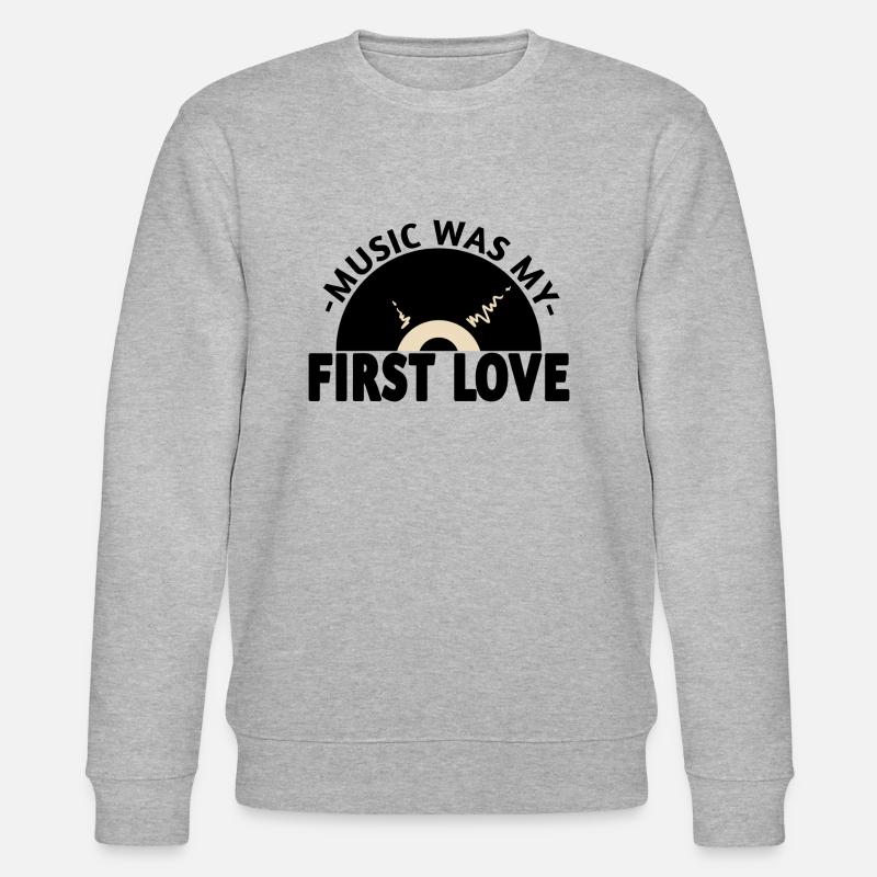 Oldschool - Langspielplatten - Stanley/Stella Unisex Bio-Sweatshirt CHANGER  - Grau meliert