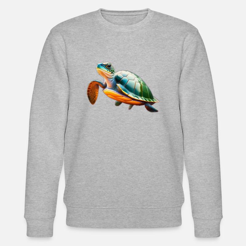 Schildkröte - Stanley/Stella Unisex Bio-Sweatshirt CHANGER  - Grau meliert