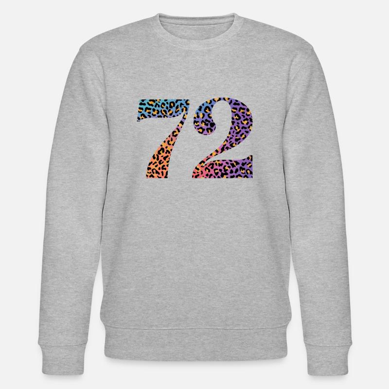 72e anniversaire léopard - Sweat bio CHANGER Stanley/Stella Unisexe - gris chiné