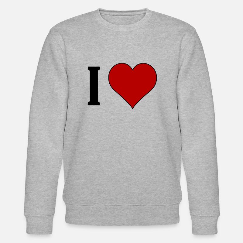 J’ai ♥️ .......... - Sweat bio CHANGER Stanley/Stella Unisexe - gris chiné