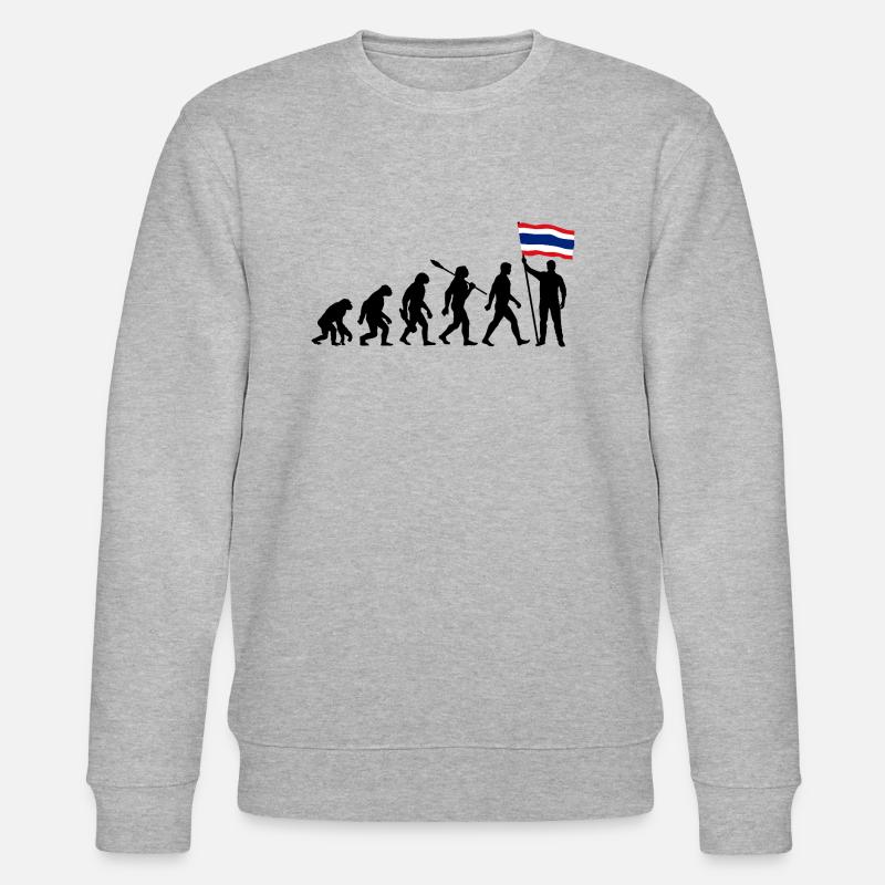 Thaïlande - Evolution - Drapeau - Nation - Sweat bio CHANGER Stanley/Stella Unisexe - gris chiné