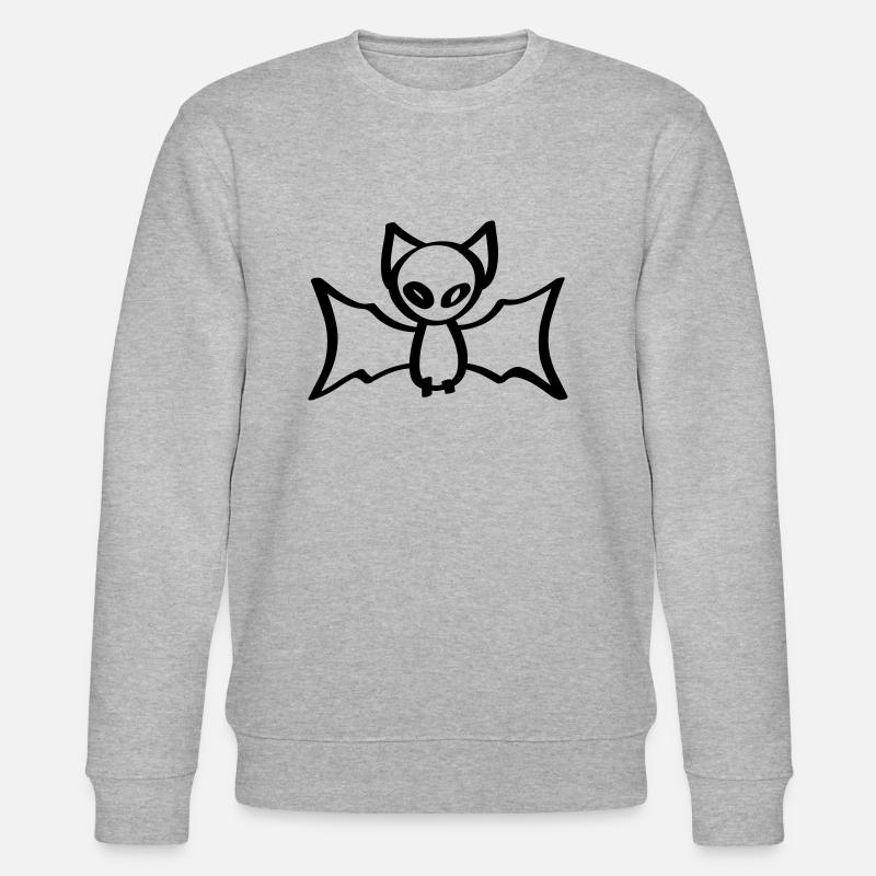 chauve-souris chauve-souris Halloween - Sweat bio CHANGER Stanley/Stella Unisexe - gris chiné