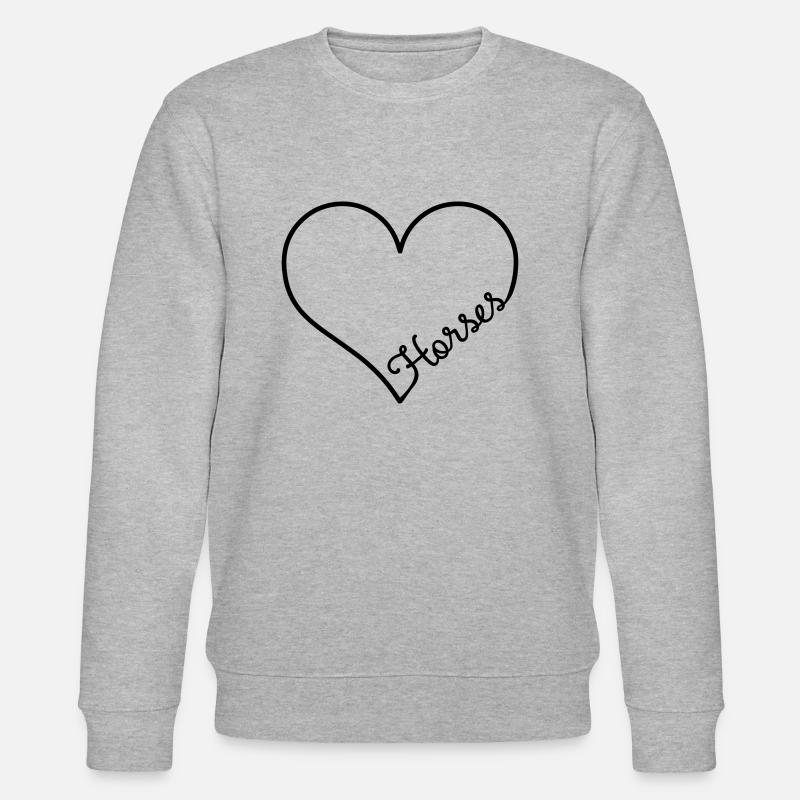 Pferd - Stanley/Stella Unisex Bio-Sweatshirt CHANGER  - Grau meliert