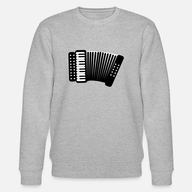 Akkordeon - Stanley/Stella Unisex Bio-Sweatshirt CHANGER  - Grau meliert
