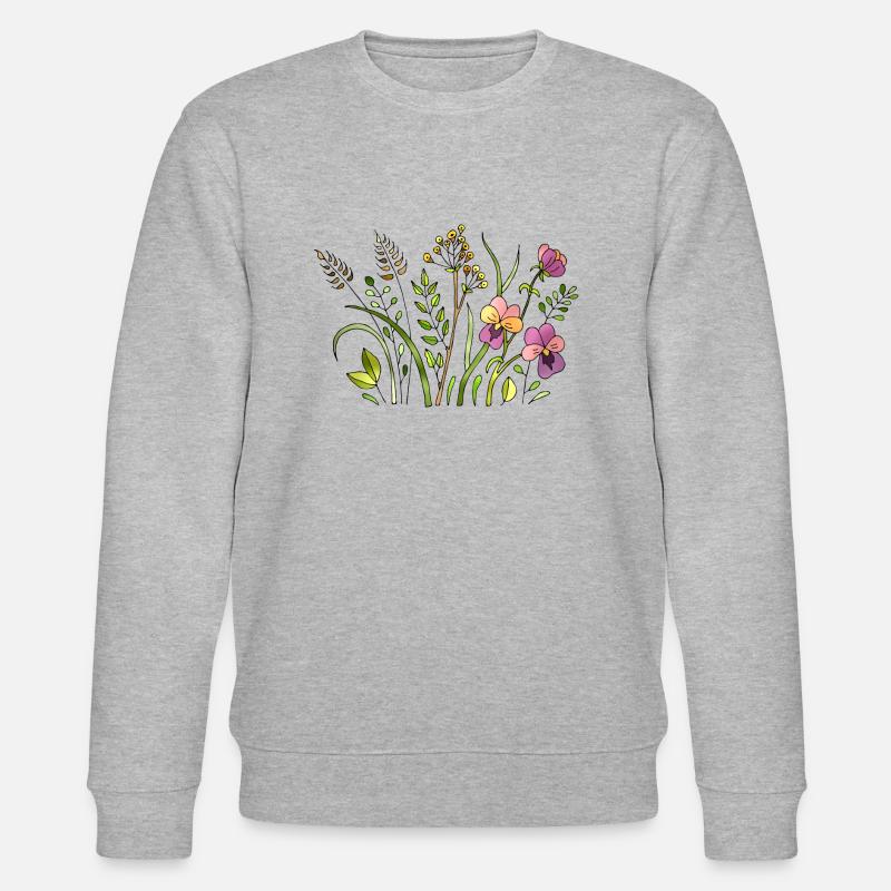 Fleur - Sweat bio CHANGER Stanley/Stella Unisexe - gris chiné