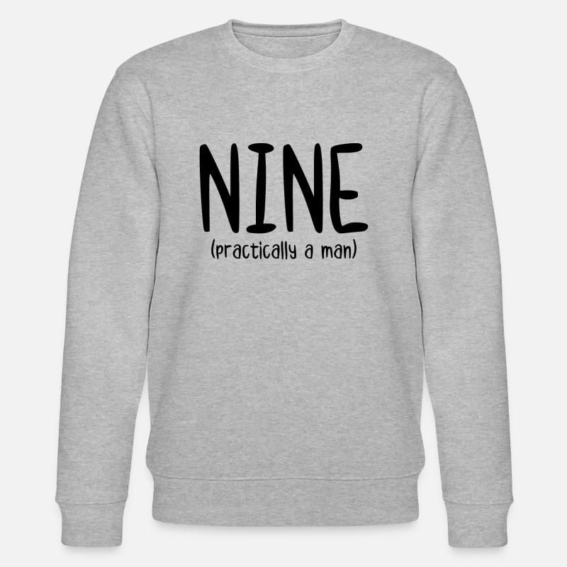 Nine Practically a Man - Stanley/Stella CHANGER Unisex Organic Sweatshirt - heather grey