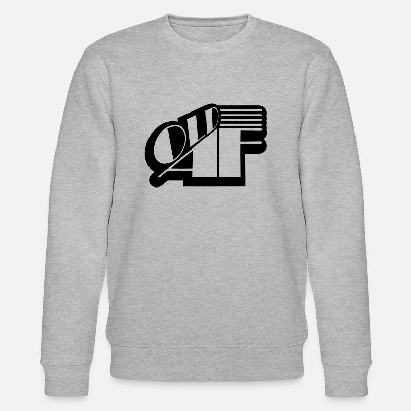 old AF Text Logo - Stanley/Stella CHANGER Unisex Organic Sweatshirt - heather grey