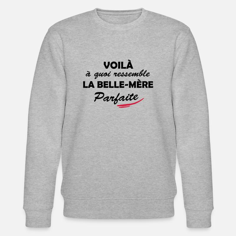 belle-mère parfaite - Sweat bio CHANGER Stanley/Stella Unisexe - gris chiné
