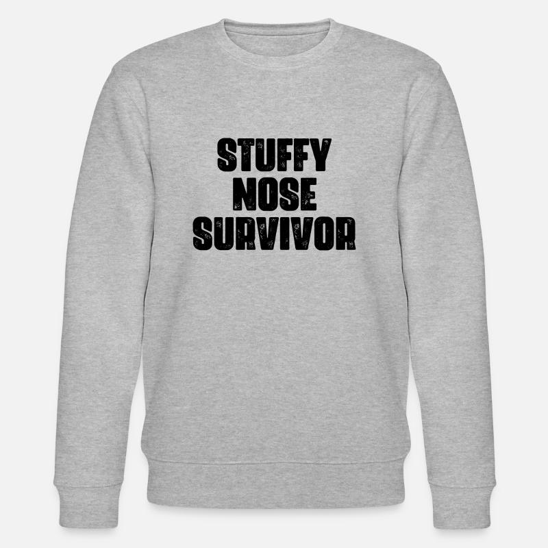 Survivant du nez bouché - Sweat bio CHANGER Stanley/Stella Unisexe - gris chiné